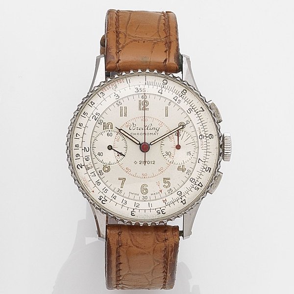 Breitling Breitling. A stainless steel manual wind chronograph wristwatch Chronomat, Ref:769, Case No.682855, Circa 1946 · 769