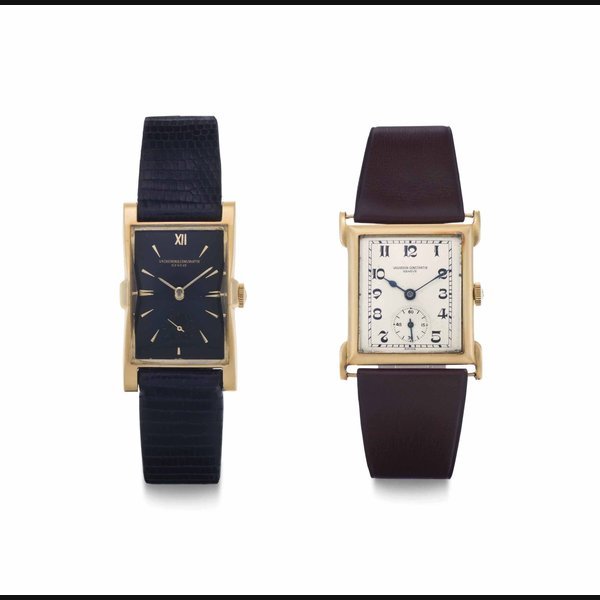 Vacheron Constantin Vacheron Constantin. A Group of Two 18k Gold Wristwatches THE FIRST SIGNED VACHERON & CONSTANTIN, GENEVE, MOVEMENT NO.472'897, CASE NO. 317'675, MANUFACTURED IN 1949, THE SECOND MOVEMENT ONLY SIGNED VACHERON CONSTANTIN, GENEVE, MOVEMENT NO. 399'390, BRITISH CASE NO. 3845, MOVEMENT MANUFACTURED 1925