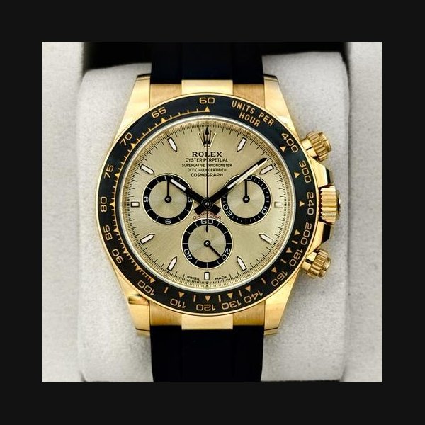 Rolex Rolex Daytona2025 Daytona 40mm 126518LN Yellow Gold Oysterflex Champagne Dial