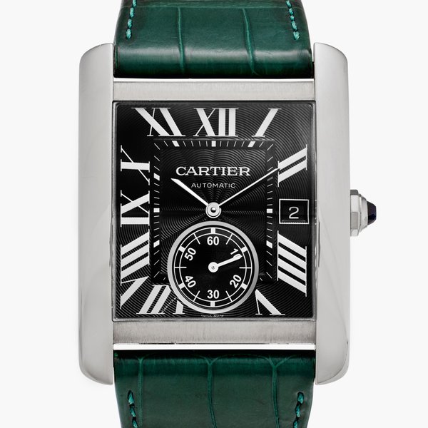 Cartier Reference W5330003 Tank MC | A stainless steel automatic wristwatch with date, Circa 2013