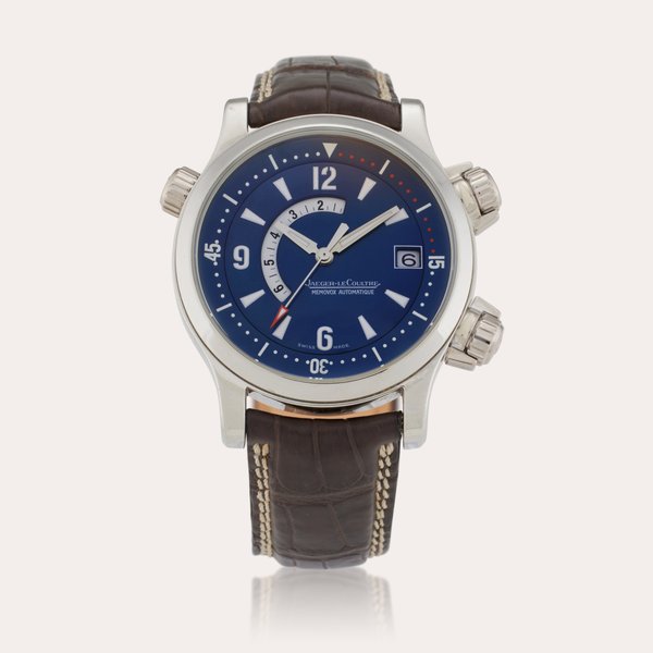 Jaeger-LeCoultre Reference 146.6.97 Master Compressor Memovox | A limited edition platinum automatic wristwatch with date and alarm, Circa 2000