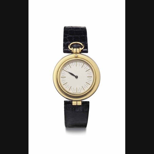 Audemars Piguet Audemars Piguet. An 18k Two-Color Single Hand Gold Wristwatch SIGNED AUDEMARS PIGUET, NO. 617816, NO. B 98698, CIRCA 1985