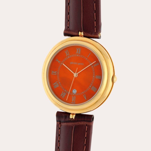 Gérald Genta 'Special Request', Reference G.3132.7 | A yellow gold wristwatch with date | Circa 1990 · G.3132.7