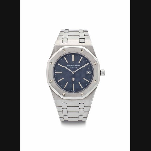 Audemars Piguet. A Rare Stainless Steel Wristwatch with Date and Bracelet SIGNED AUDEMARS PIGUET, ROYAL OAK, REF. 5402, NO. A1874, MOVEMENT NO. 146'160, CASE NO. 80'874, CIRCA 1973