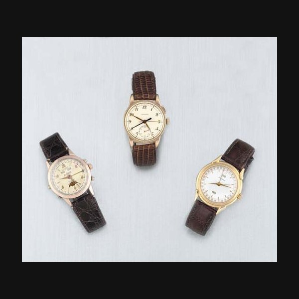 A Group of Three Wristwatches SIGNED: ETERNA, MOVEMENT NO 3158620; LONGINES, MODEL STOPSECONDS, MOVEMENT NO7418044, 1940S; AND LEPHARE CASE NO 658 CIRCA 1960