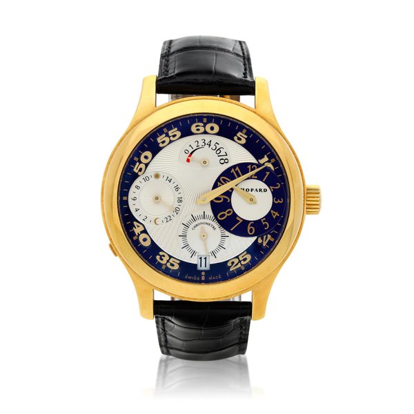 Chopard Reference 16/1874 L.U.C. Régulateur A limited edition yellow gold wristwatch with date, power reserve and 24-hour indication, Circa 2005