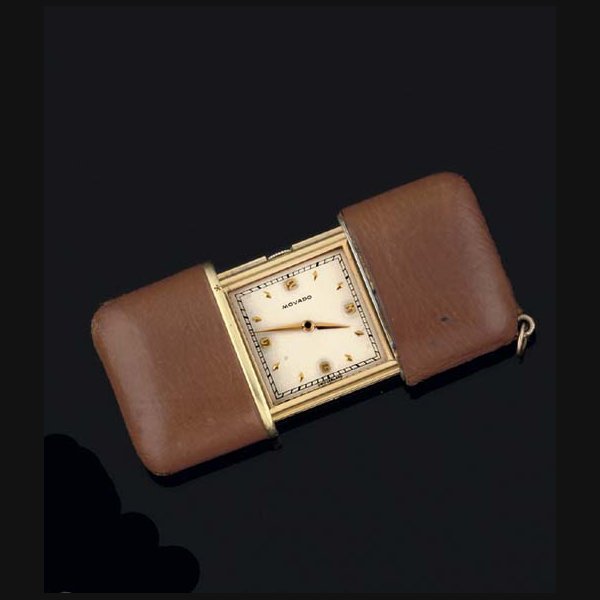 A Group of Three Watches SIGNED: GERALD GENTA, NO 001-NO 49; MOVADO, CASE NO 1255, 093M, AND FAENOLA