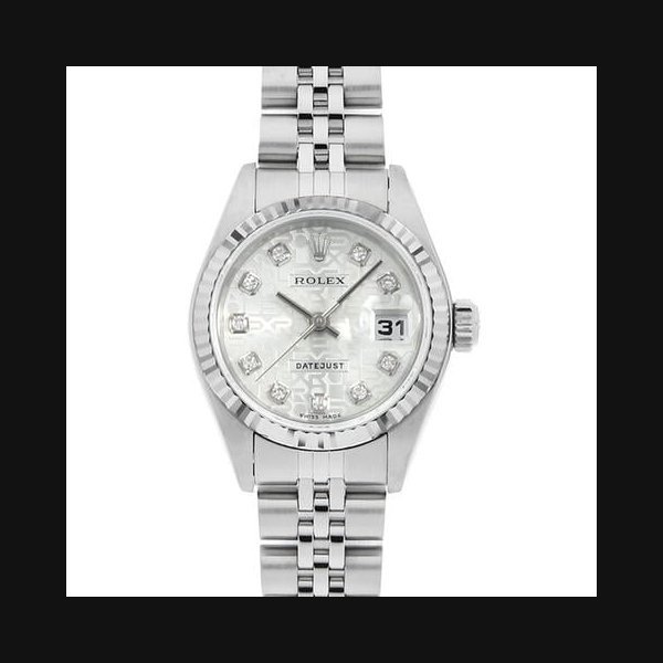 Rolex Rolex Lady-Datejust10P Diamond 79174G Silver Carving computer FNumber USED Women