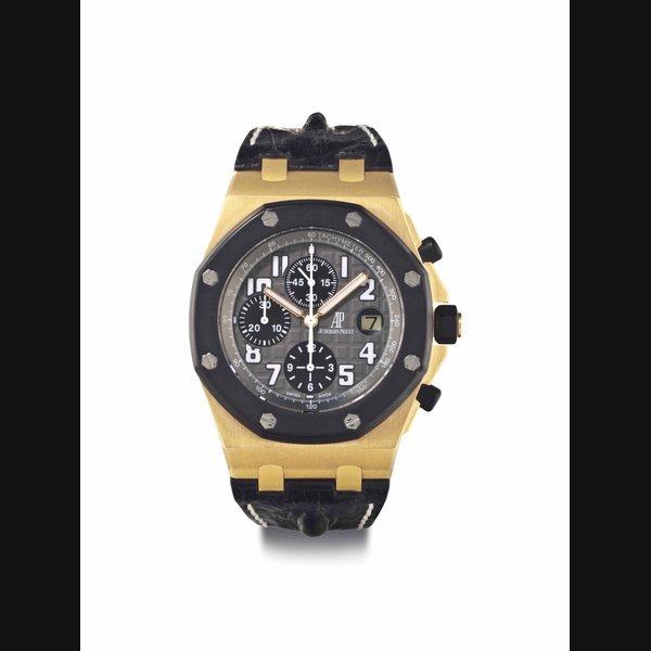 Audemars Piguet Audemars Piguet. An 18k Pink Gold Automatic Chronograph Wristwatch With Date SIGNED AUDEMARS PIGUET, ROYAL OAK OFFSHORE, REF. 25940, MOVEMENT NO. 672315, CASE NO. G00322-2592, CIRCA 2008
