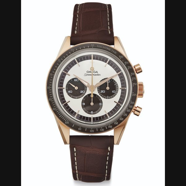 Omega Omega. A Fine 18k Pink Gold Automatic Chronograph Wristwatch Signed Omega, Speedmaster, "First Omega in Space," No. 629, Ref. 31163403002001, Case No. 87538062, Circa 2016