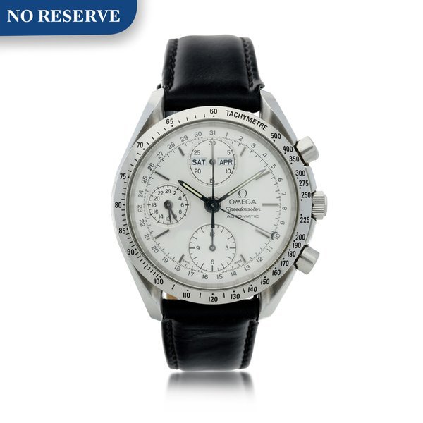 Omega Reference 3521.30 Speedmaster A stainless steel triple calendar chronograph wristwatch, Circa 1995