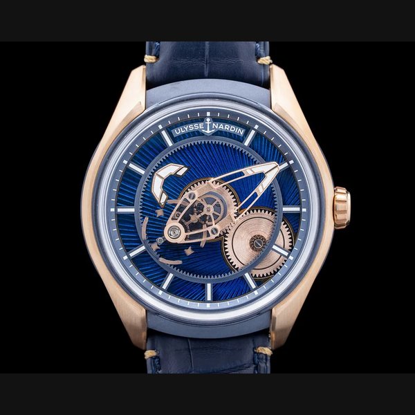 Ulysse Nardin Freak X Gold Enamel Titanium / 18K Rose Gold Blue Dial 2025 LTD Ref. 2305-270LE-3AE-BLUE/1A