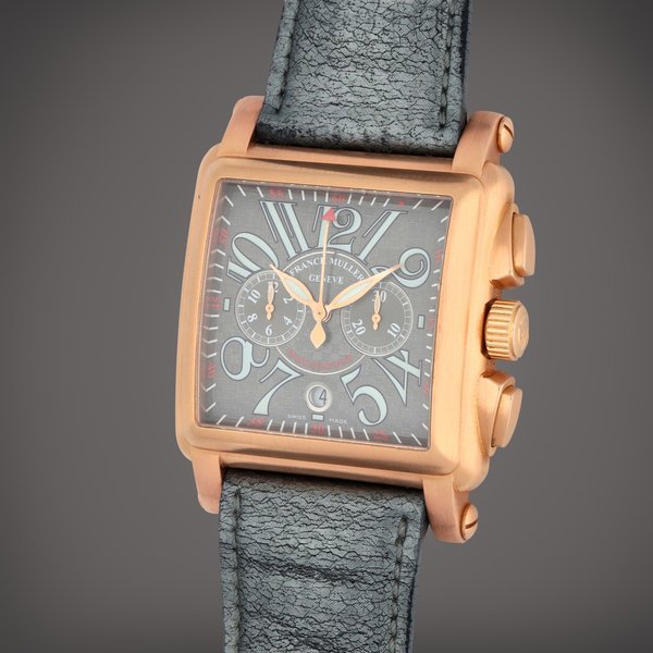 Franck Muller Indianapolis, Ref. 10000 H CC | A limited edition pink gold chronograph wristwatch with date | Circa 2007 · 10000
