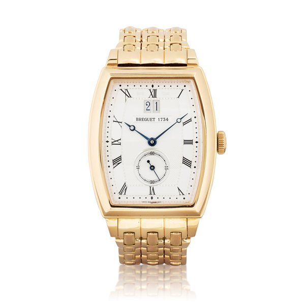 Breguet Heritage Big Date, Ref 5480    Montre bracelet en or jaune avec date digitale et bracelet |  Yellow gold wristwatch wit digital date display and bracelet    Vers 2005 |  Circa 2005 · 5480