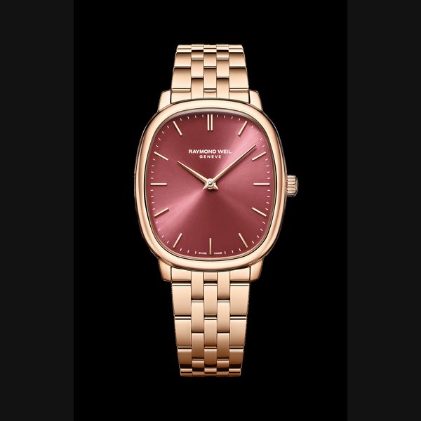 Raymond Weil Toccata Heritage Red Grape Dial Mechanical Bracelet Watch, 33 x 38 mm Ref. 2280-P5-45001