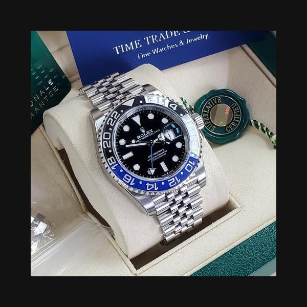 Rolex Rolex GMT-Master IIBATGIRL Black/Blue Jubilee Bracelet 2021 New Style Green Guarantee Card Full Set