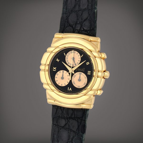 Piaget Reference 14081| A yellow gold chronograph wristwatch with date | Circa 1995 · 14081