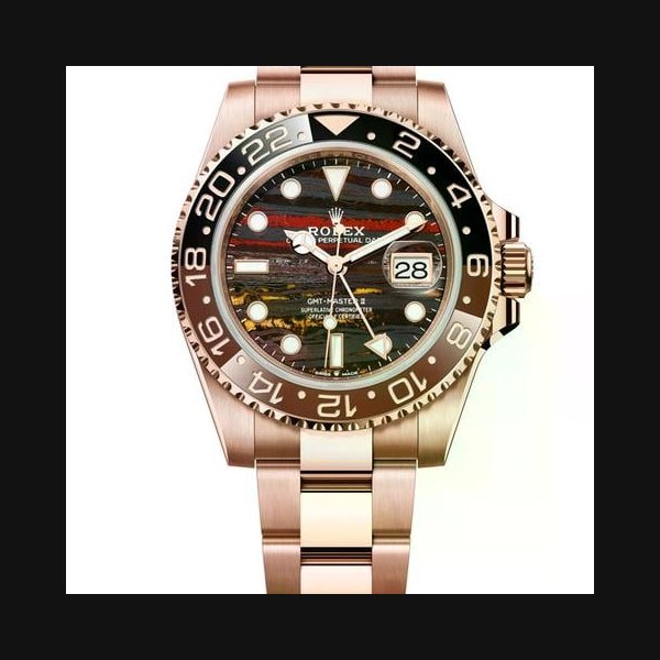Rolex GMT-Master IINew 2025 Release Tiger Iron GMT-Master II 40 mm Everose gold Reference 126715CHNR
