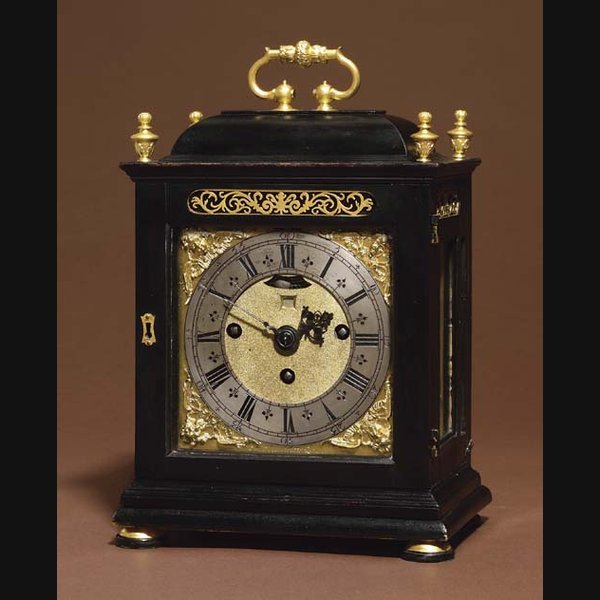 A William and Mary miniature ebonised grande sonnerie eight day table clock with pull repeat JONATHAN PULLER, LONDON. CIRCA 1690