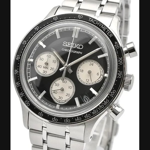 Seiko
Selection Panda Spirit SBTR055 Men's Chronograph Watch (JDM) 38.7mm 50m Steel Strap (Japanese Domestic Market) 8T63