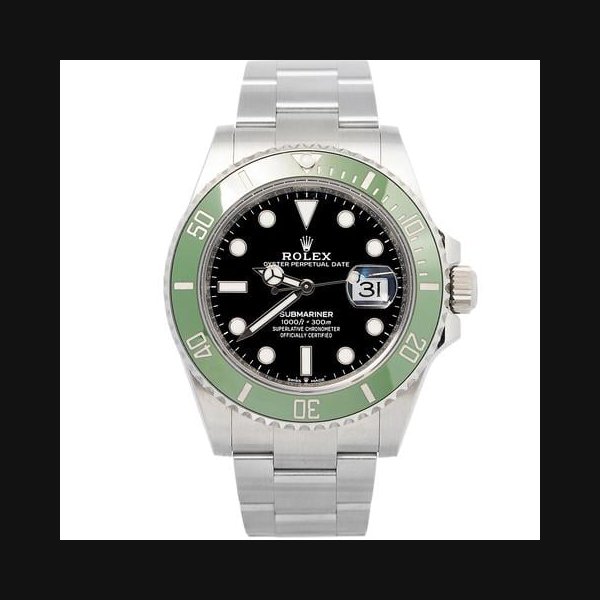 Rolex Submariner Date126610LV Oyster Stainless Steel Black Index Automatic 41mm Starbucks | Green Ceramic Bezel | Black Dial | Caliber 3235