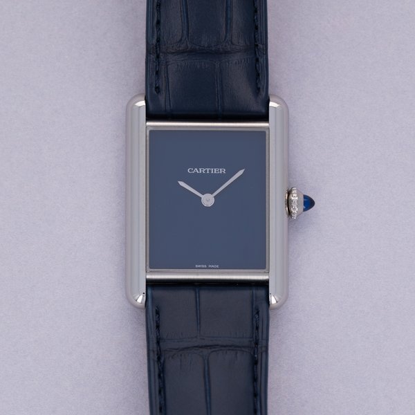 Cartier Cartier Must De Cartier Tank WSTA0055 Blue Dial Stainless Steel