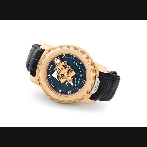 Ulysse Nardin Ulysse Nardin. A Limited Edition 18k Pink Gold Tourbillon Wristwatch with Dual Direct Escapement