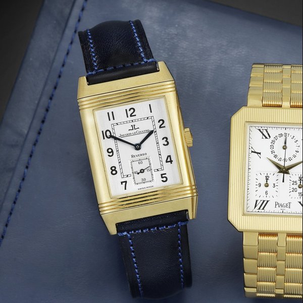 Jaeger-LeCoultre. An 18ct gold manual wind reversible wristwatch Reverso, Ref:270.1.62, Case No.1739150, Movement No.2610723, Circa 1990