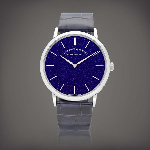 A. Lange & Söhne Saxonia Thin, Reference 205.086 | A white gold wristwatch with copper-blue dial, Circa 2020 | 朗格  Saxonia Thin 型號205.086 | 白金腕錶，備 copper-blue 錶盤，約2020年製 · 205.086