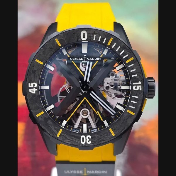 Ulysse Nardin 2022 Ulysse Nardin Diver X Skeleton L.E. 44MM Skeleton Dial Rubber Strap (3723-170LE-2A-BLACK/3B) · 3723-170LE-2A-BLACK/3B