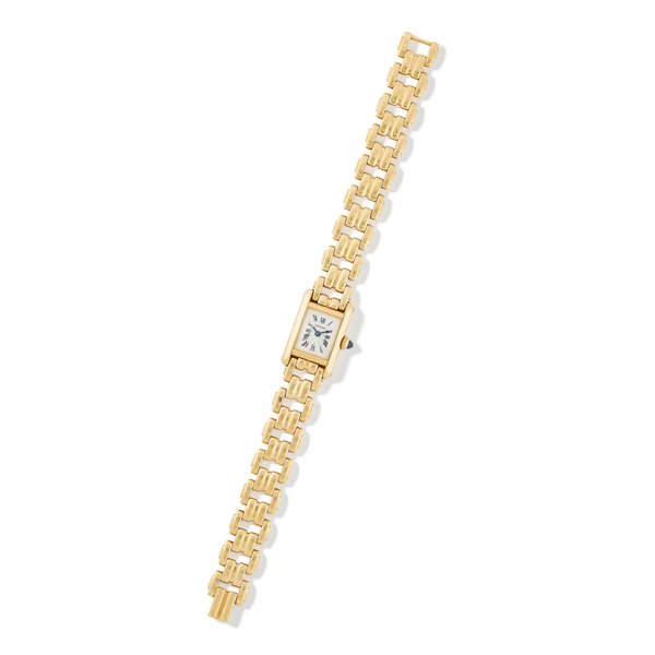 Cartier | Montre bracelet de dame or , "Tank" | Lady's gold bracelet watch, 'Tank'