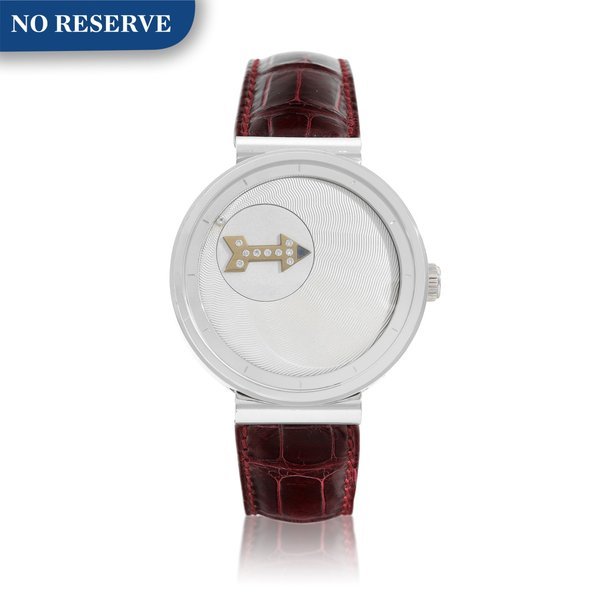 Goldpfeil Goldpfeil | Quintessential Horology, A white gold and diamond-set wristwatch with rotating dial, designed by Brenhard Lederer, Circa 2002 | Quintessential Horology   白金鑲鑽石腕錶，備旋轉錶盤，由Brenhard Lederer設計，約2002年製