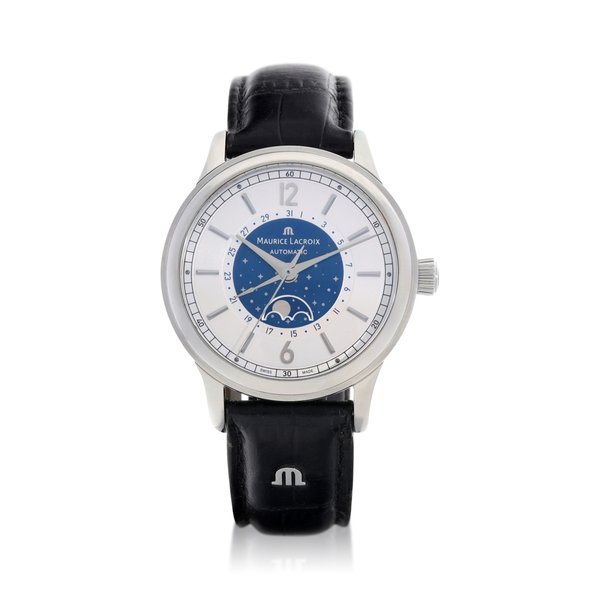Maurice Lacroix Les Classiques, Reference LC 6168 | A stainless steel wristwatch with moon phases and date, Circa 2010 | Les Classiques 型號LC 6168 |  精鋼腕錶，備月相及日期顯示，約2010年製 · ERENCE