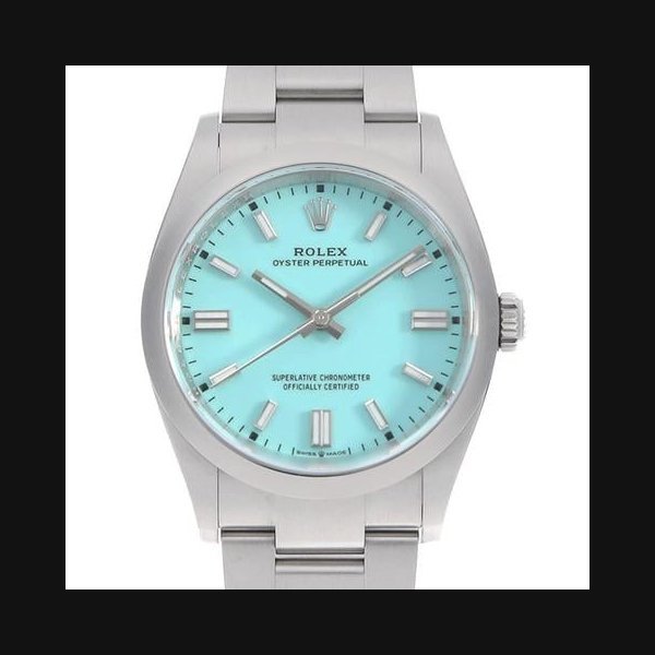 Rolex Rolex Oyster Perpetual36 126000 turquoise blue Random Number USED mens