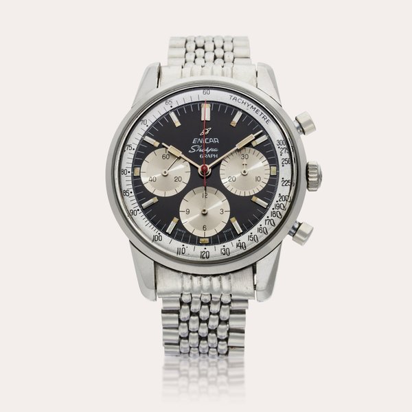 Enicar Reference 1308 Sherpa Graph | A stainless steel chronograph wristwatch with bracelet, Circa 1960 · 1308