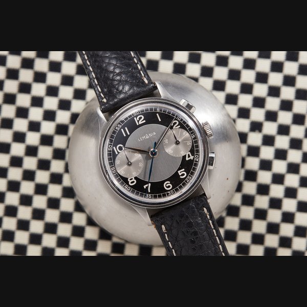 Lemania Tuxedo Dial Chronograph