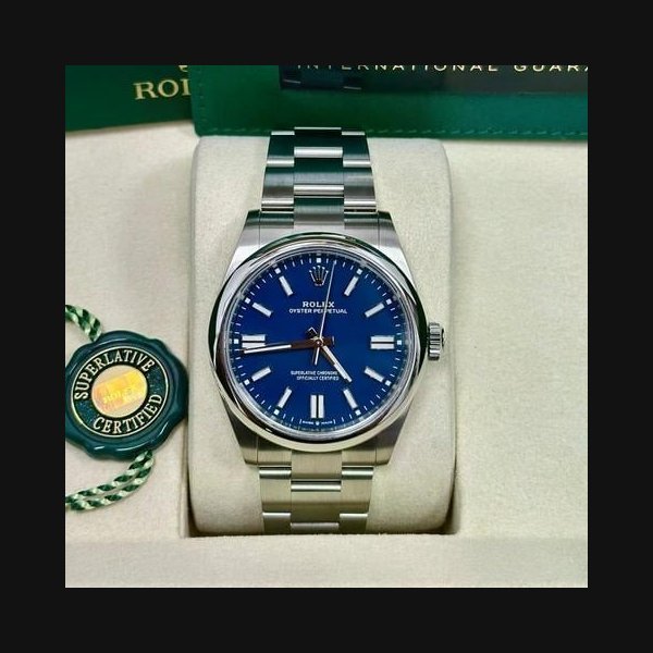 Rolex Rolex Oyster PerpetualUnworn 2026 41mm Medium Blue Dial Oyster Bracelet