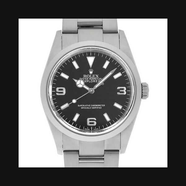 Rolex ExplorerI 114270 black ZNumber USED mens
