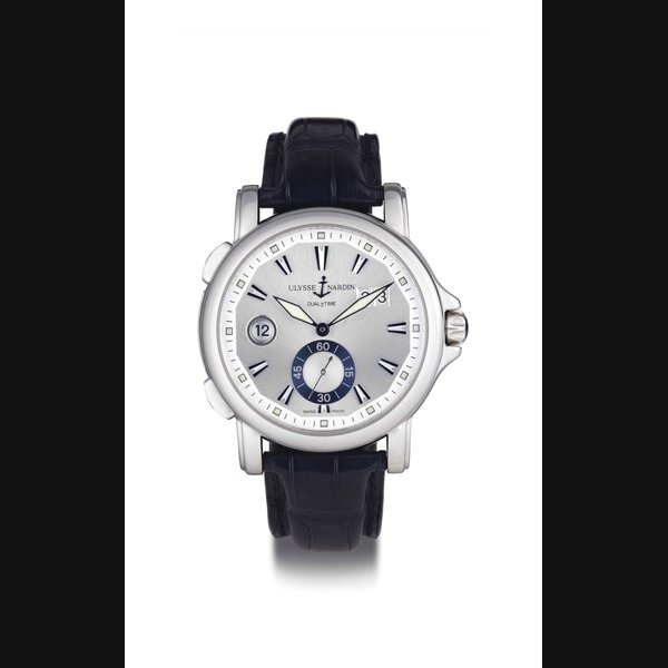 ULYSSE NARDIN. A STAINLESS STEEL AUTOMATIC WRISTWATCH WITH DUAL TIME AND DATE SIGNED ULYSSE NARDIN, DUAL TIME, GMT BIG DATE, NO. 4619, REF. 243-55, CIRCA 2009