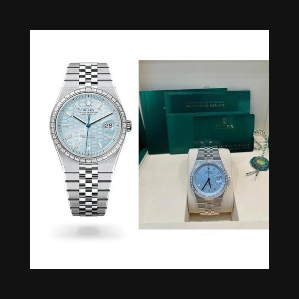 Rolex Rolex Land-Dweller40 Ice Blue Land-Dweller 40 Oyster 40 mm platinum and diamond bezel