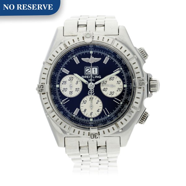 Breitling Reference A44355 Crosswind Special A stainless steel automatic chronograph wristwatch with date and bracelet, Circa 2002