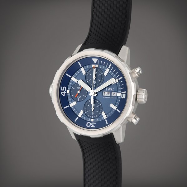 IWC Reference IW376805 Aquatimer Expedition Jacques-Yves Cousteau | A stainless steel automatic chronograph wristwatch with day and date, Circa 2014