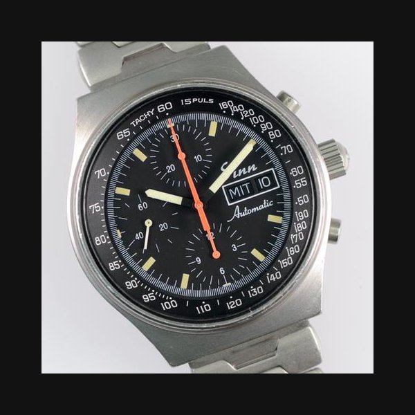 Sinn Sinn 144Vintage Chrono Valjoux 7750 Edelstahl 41mm Herren