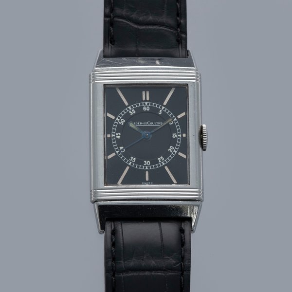 Jaeger LeCoultre Jaeger-LeCoultre Reverso Black Dial 1930's Staybrite Steel  