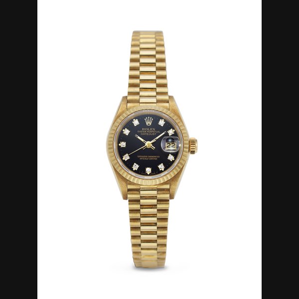 ROLEX, YELLOW GOLD AND DIAMOND-SET 'DATEJUST', REF. 69178