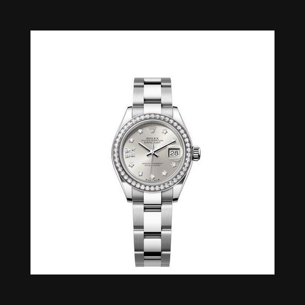 Rolex Rolex Lady-DatejustSilver Star Diamond Dial Diamond Bezel Stainless Steel Oyster Bracelet