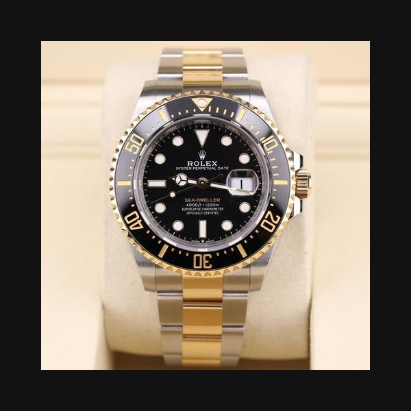 Rolex Sea-Dweller DeepseaBlack Dial Two Tone Yellow Gold Oyster 126603 Unworn Full Set
