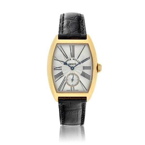 Franck Muller Reference 7502 S6 MM Cintree Curvex  A pink gold tonneau shaped wristwatch, Circa 2002