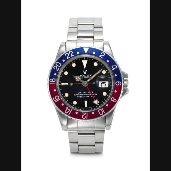 Rolex ROLEX, COVETED STAINLESS STEEL DUAL TIME 'GMT-MASTER', REF. 1675 · 1675