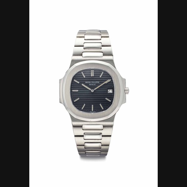 Patek Philippe. A Fine and Stainless Steel Automatic Wristwatch with Date and Bracelet Signed Patek Philippe, Genève, Ref. 3700/011A, Movement No. 1'310'719, Case No. 540'961, Manufactured in 1982